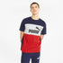 T-shirt blu e rossa da uomo Puma Essentials+ Colorblock, Abbigliamento Sport, SKU a722000153, Immagine 0